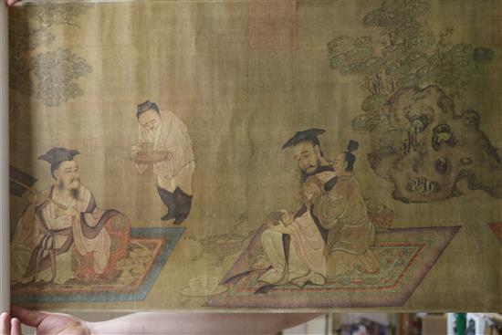 A group of Chinese scroll paintings